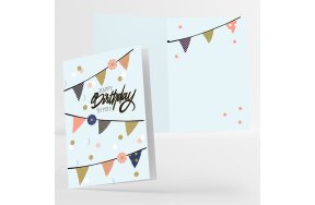 ΚΑΡΤΑ ΓΕΝΕΘΛΙΩΝ "HAPPY BIRTHDAY" 12x17cm FOIL TMSD13